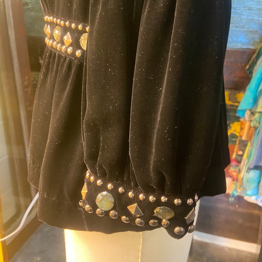 Black Studded Jacket (Never Worn) - image 3
